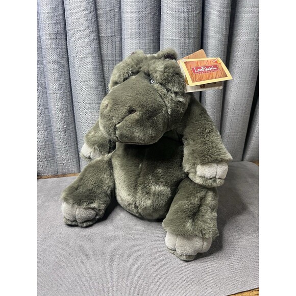 Dakin Lou Rankin Friends Thurgood Hippo Plush Stuffed Animal 14 Inch Gray Toy - Picture 1 of 10
